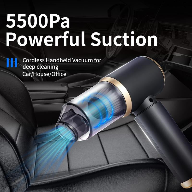 Powerful Handheld Wireless Vacuum Cleaner, with Strong Suction for Home | Car | Desktop Cleaning, Car Detailing Accessories, Cleaning Supplies