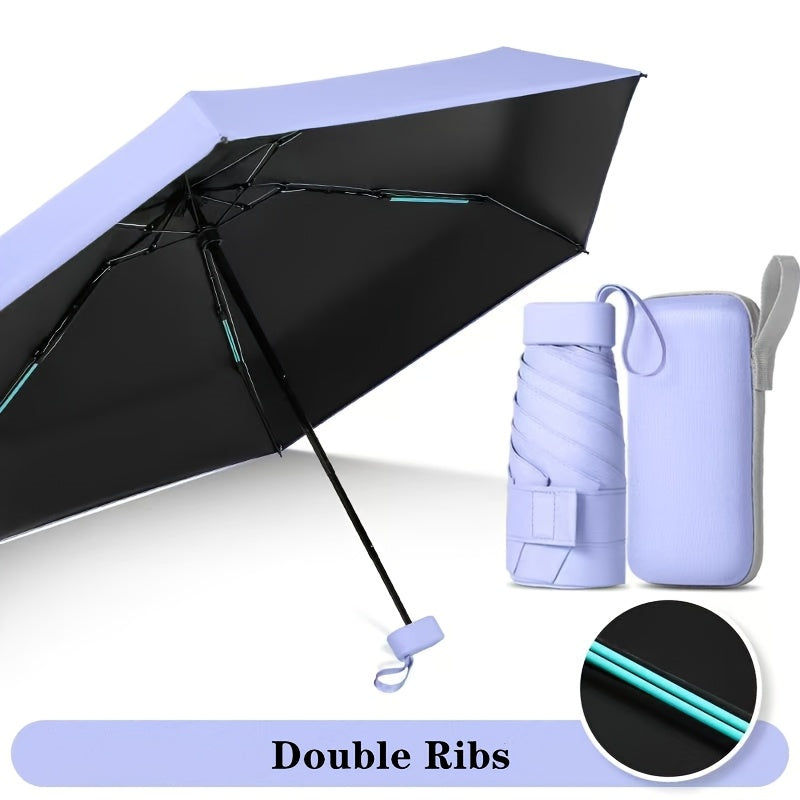Popular Multi-Color Foldable Mini Pocket Umbrella, High-Quality Travel Umbrella, Lightweight Portable Umbrella for Christmas, Valentine's Day, Mother's Day, Women's Day, Ramadan, and Birthday Gifts