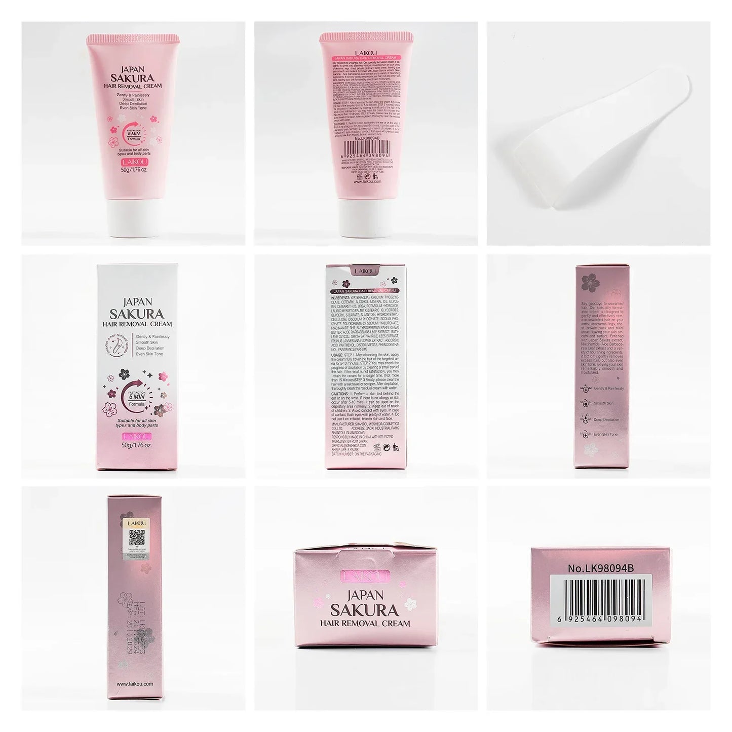 Nouveau Sakura crème d'épilation rapide indolore croissance des cheveux inhibiteur épilatoire bras aisselles jambes zones intimes Permanen hommes femmes