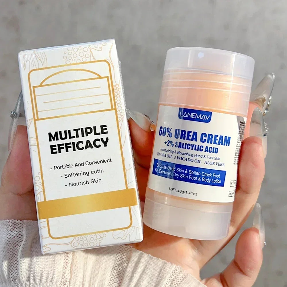 Crème Hydratante en Profondeur pour les Pieds Secs et Craquelés, Talon, Doux, Adoucissant la Peau, Fruité, Soins des Mains et des Pieds, Outils en Bâton, 40g